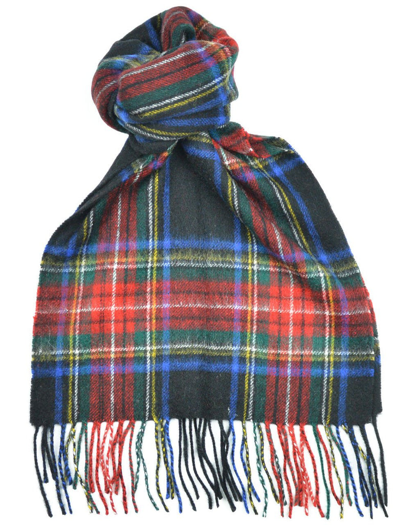 Stewart Black Modern Tartan Scarf