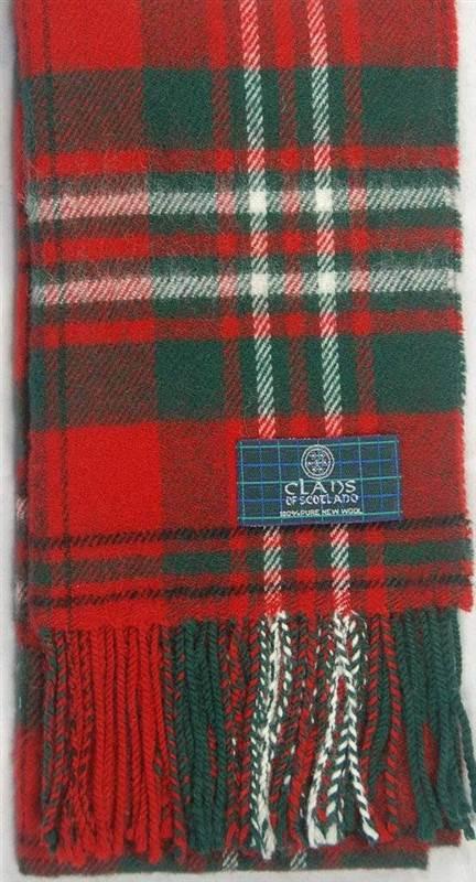 Scott Red Modern Tartan Scarf
