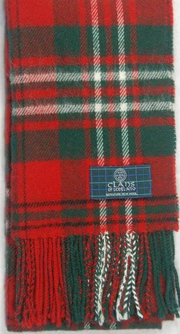 Scott Red Modern Tartan Scarf