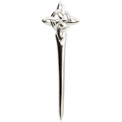 Luxury Silver Celtic Knot Kilt Pin
