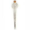 Luxury Silver Celtic Trillion Kilt Pin