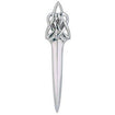 Luxury Silver Knot Design Kilt Pin