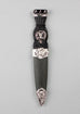 Luxury Pewter Thistle Clan Crest Sgian Dubh