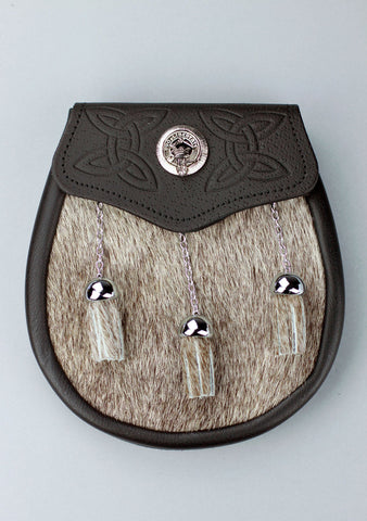 Clan Crest Celtic Semi Dress Sporran