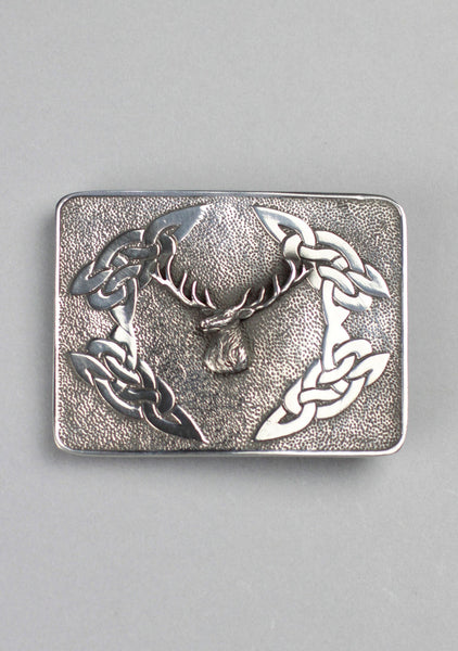 Celtic Stag Cast Buckle
