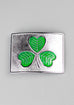 Large Shamrock Enamel Buckle