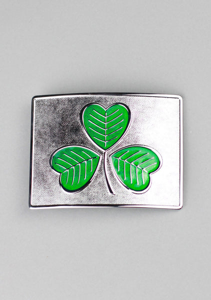 Large Shamrock Enamel Buckle