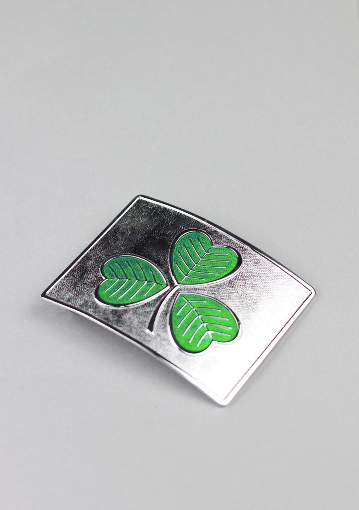 Large Shamrock Enamel Buckle
