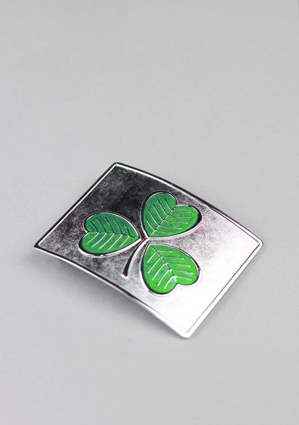 Large Shamrock Enamel Buckle