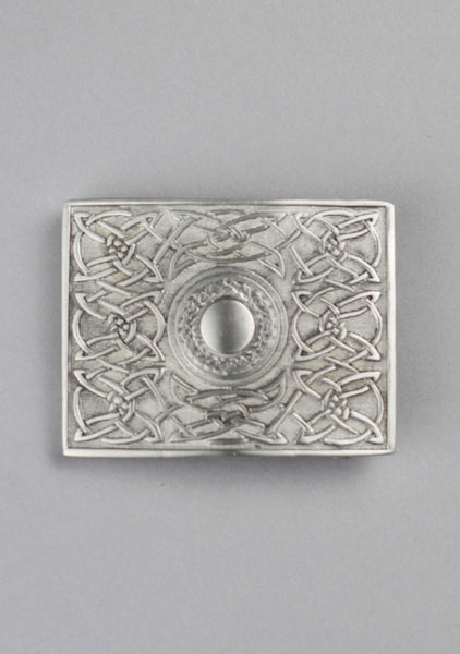 Celtic Knot Design Pewter Belt Buckle
