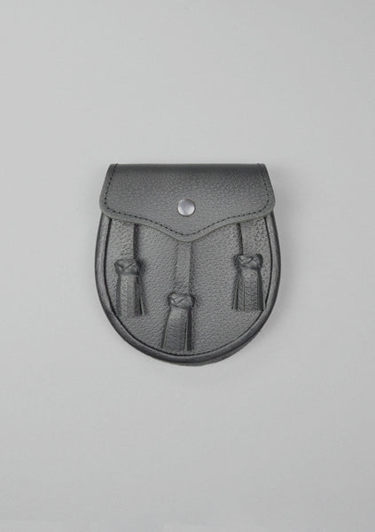 Boys Black Leather Sporran