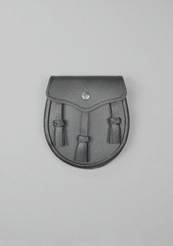 Boys Black Leather Sporran