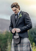 Custom Made Tweed Braemar Jacket & Vest in Charcoal Arrochar