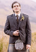 Custom Made Tweed Braemar Jacket & Vest in Charcoal Arrochar