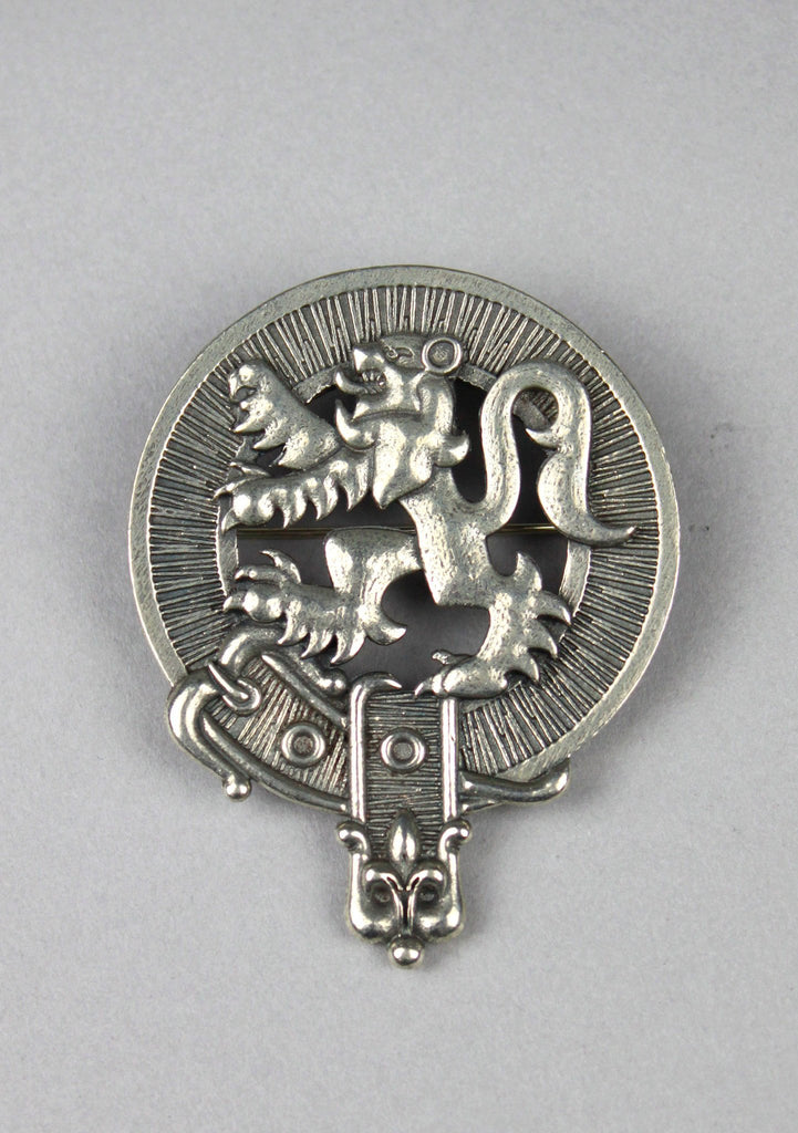 Lion Rampant Crest Cap Badge