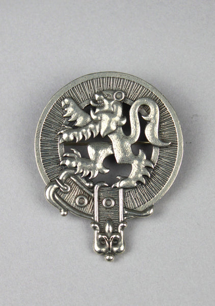 Lion Rampant Crest Cap Badge