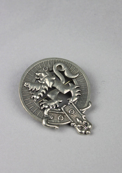 Lion Rampant Crest Cap Badge