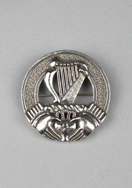 Irish Harp Crest Cap Badge