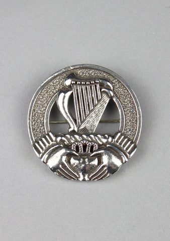 Irish Harp Crest Cap Badge