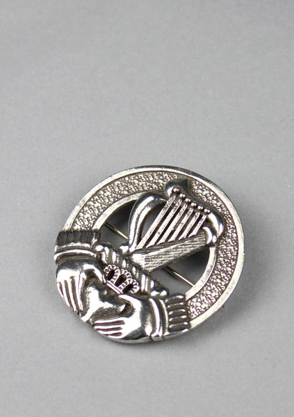 Irish Harp Crest Cap Badge
