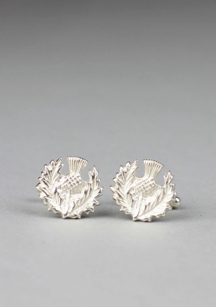 Silver Thistle Cufflinks