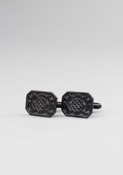 Celtic Thistle Design Pewter Cufflinks