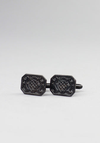 Celtic Thistle Design Pewter Cufflinks