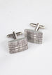 Tartan Design Pewter Cufflinks