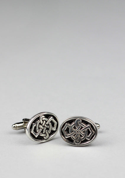Celtic Knot Design Pewter Cufflinks