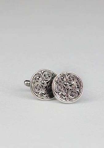 Round Celtic Design Cufflinks