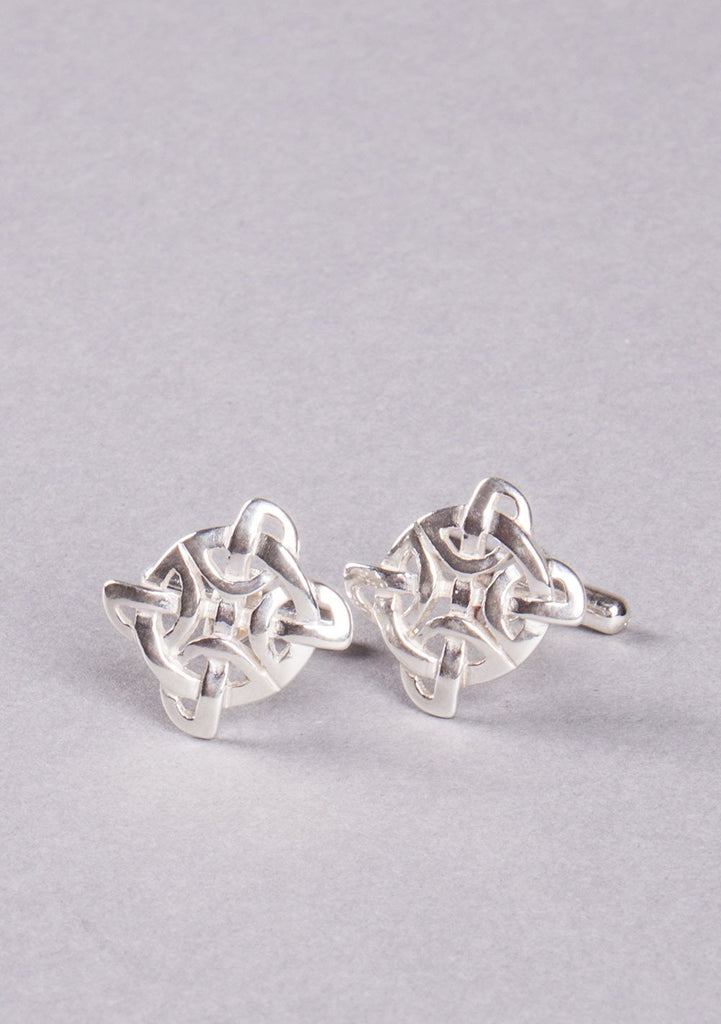 Celtic Knot Silver Cufflinks