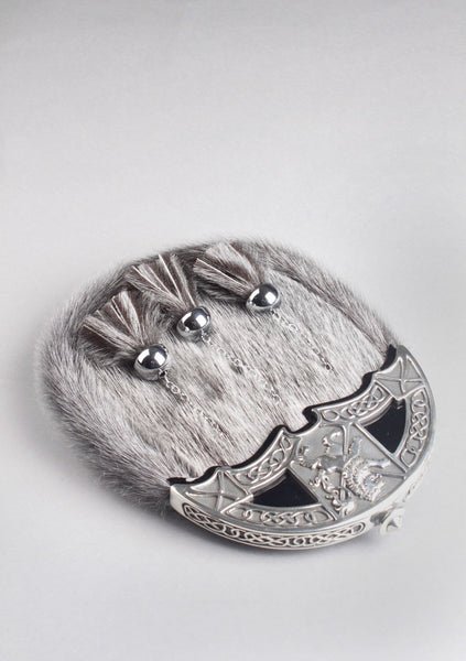 Saltire and Lion Cantle Full Dress Sporran