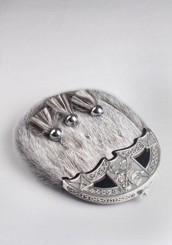Saltire and Lion Cantle Full Dress Sporran