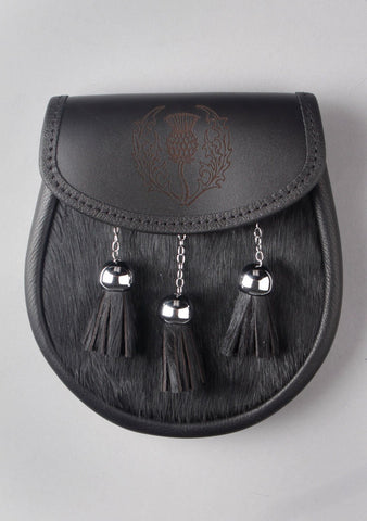 Thistle Embossed Semi Dress Sporran