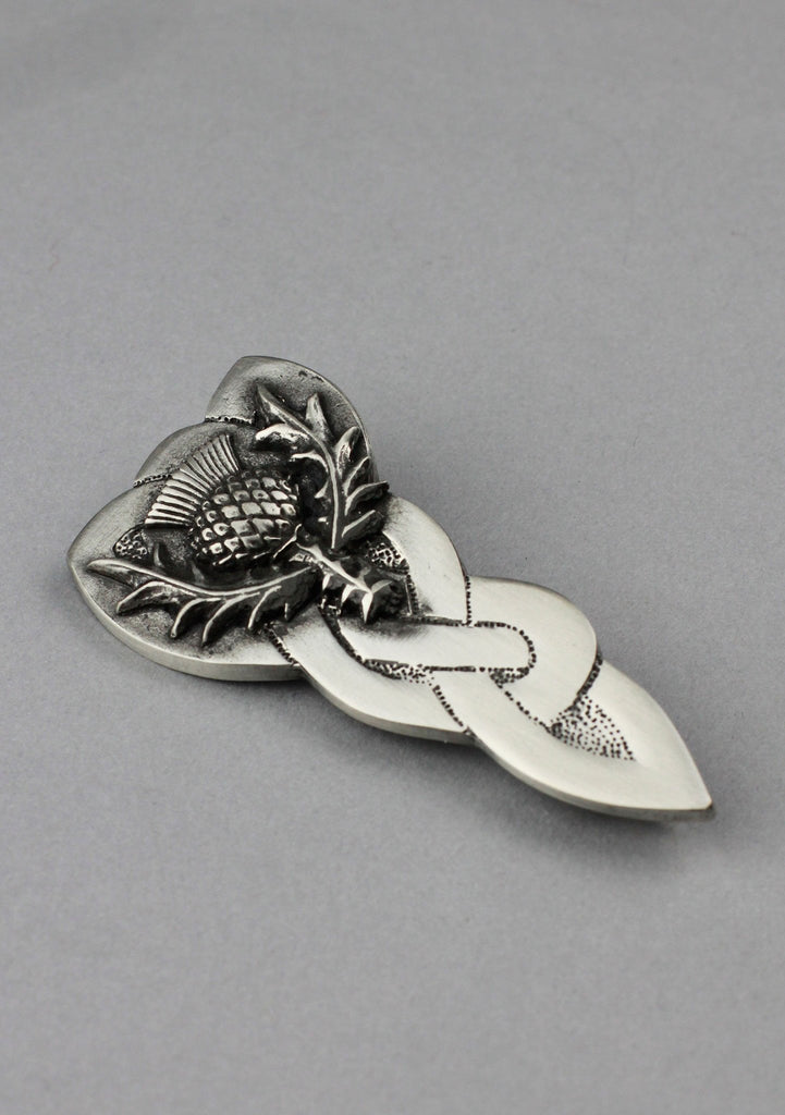 Chunky Celtic Thistle Kilt Pin