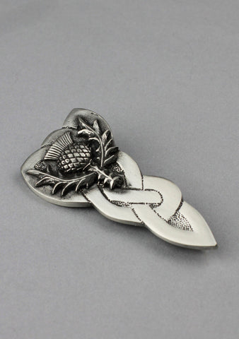 Chunky Celtic Thistle Kilt Pin