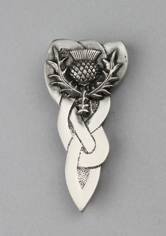 Chunky Celtic Thistle Kilt Pin
