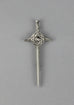 Standard Pewter Celtic Shield Kilt Pin