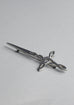 Basic Pewter Celtic Cross Sword Kilt Pin