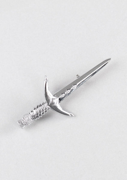 Basic Chrome Sword Kilt Pin