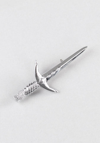 Basic Chrome Sword Kilt Pin