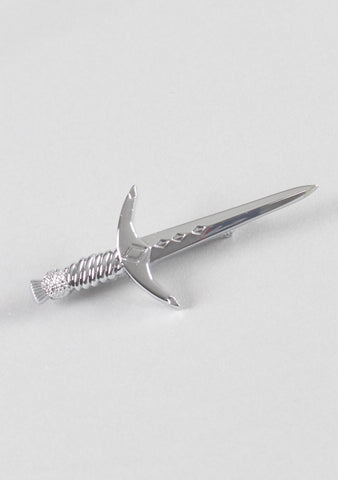 Basic Chrome Sword Kilt Pin
