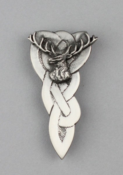Chunky Celtic Stag Kilt Pin