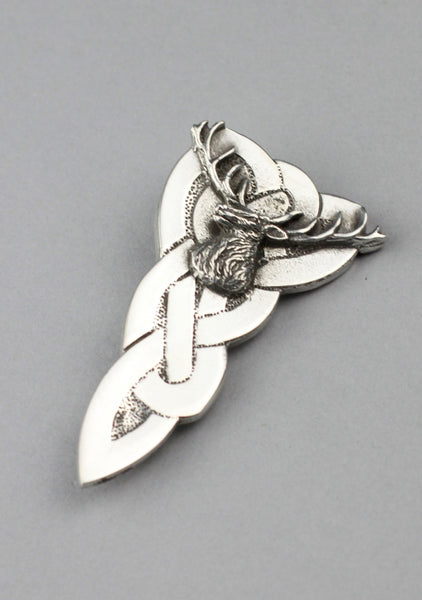 Chunky Celtic Stag Kilt Pin