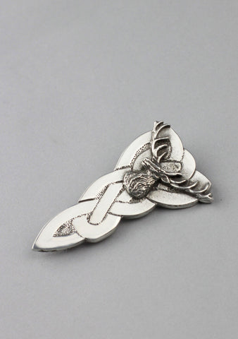 Chunky Celtic Stag Kilt Pin