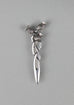 Basic Pewter Three Thistle Kilt Pin