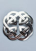 Eternal Interlace Plaid Brooch