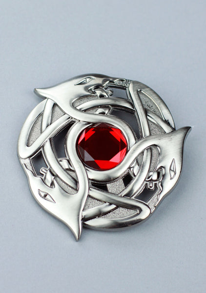 Celtic Serpent Plaid Brooch