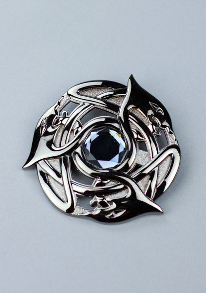 Celtic Serpent Plaid Brooch