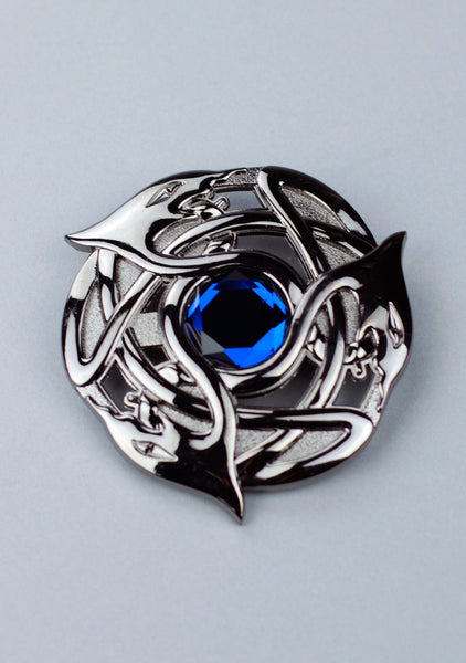 Celtic Serpent Plaid Brooch